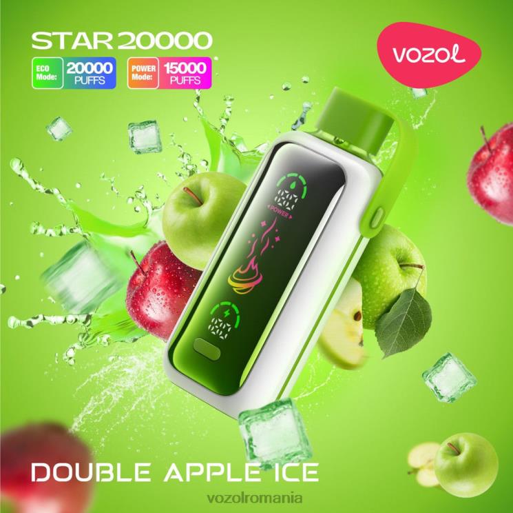 VOZOL STAR 20000 gheață de mere dublă 2R4467 | Vozol Vape Flavors