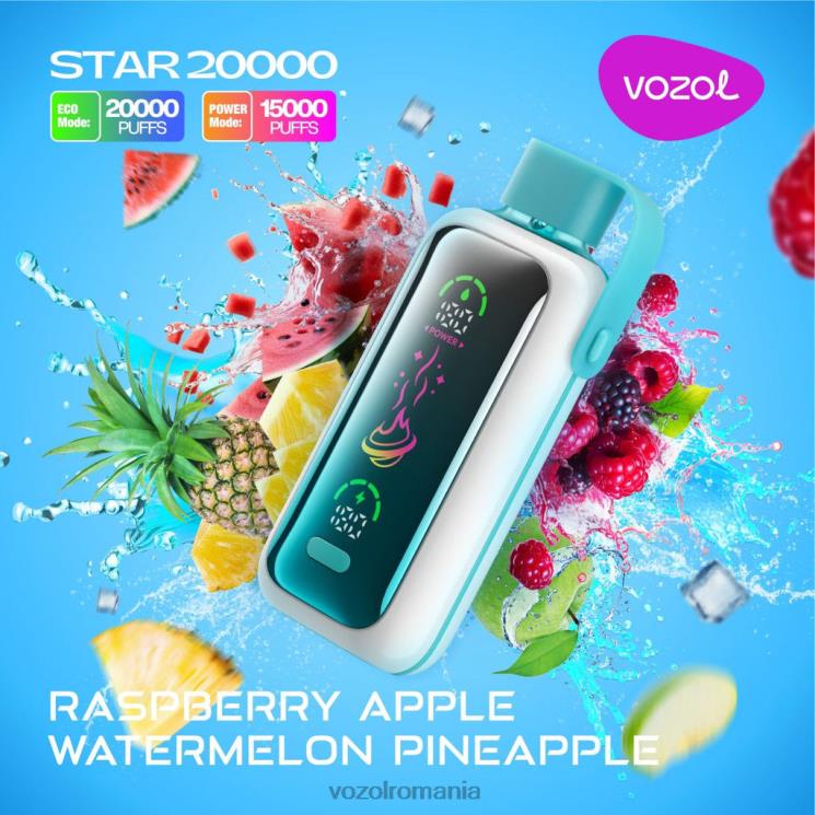 VOZOL STAR 20000 zmeura mar pepene verde ananas 2R44618 | Vozol Vape Sale