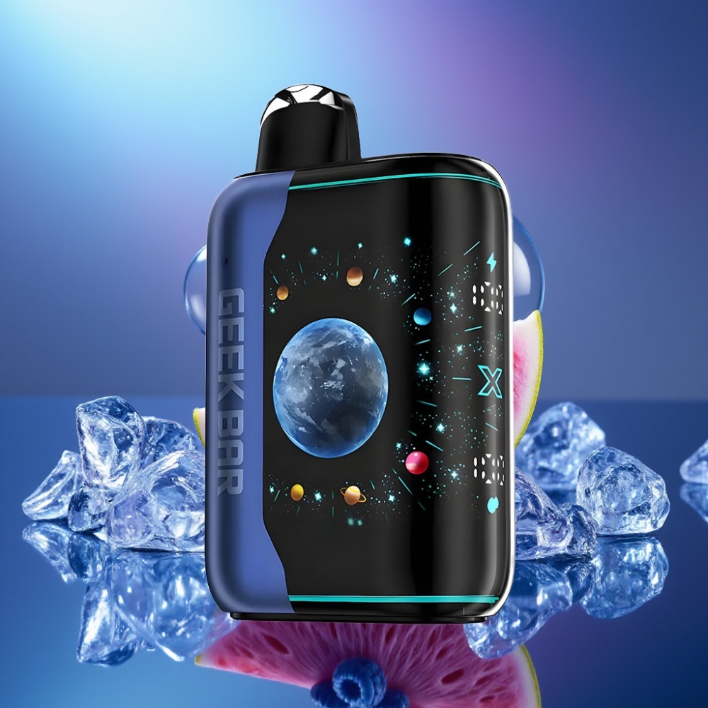 GEEK BAR Platinum Edition 25000 de fumuri USB-Type C și Dynamic 3D Curved Screen Afine Zăpadă