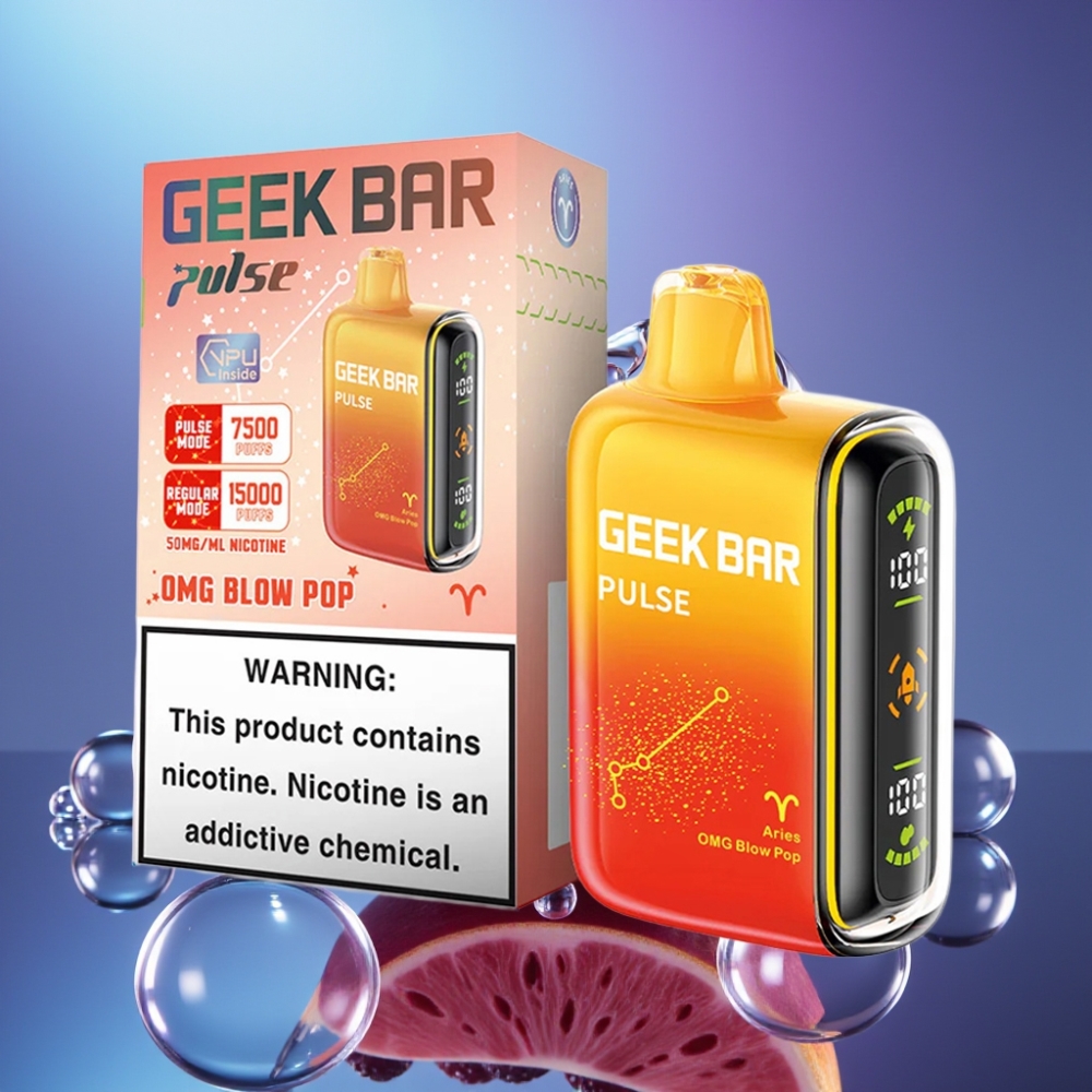Geek Bar Pulse 15000 Pufuri cu Airflow Reglabil și 16ML Lichid
