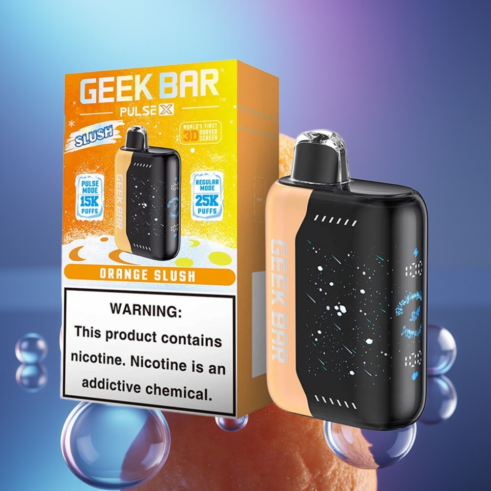 GEEK BAR Pulse X 25000 Pufuri cu Ecran Curbat 3D și Dual Mesh Coil Slush Edition
