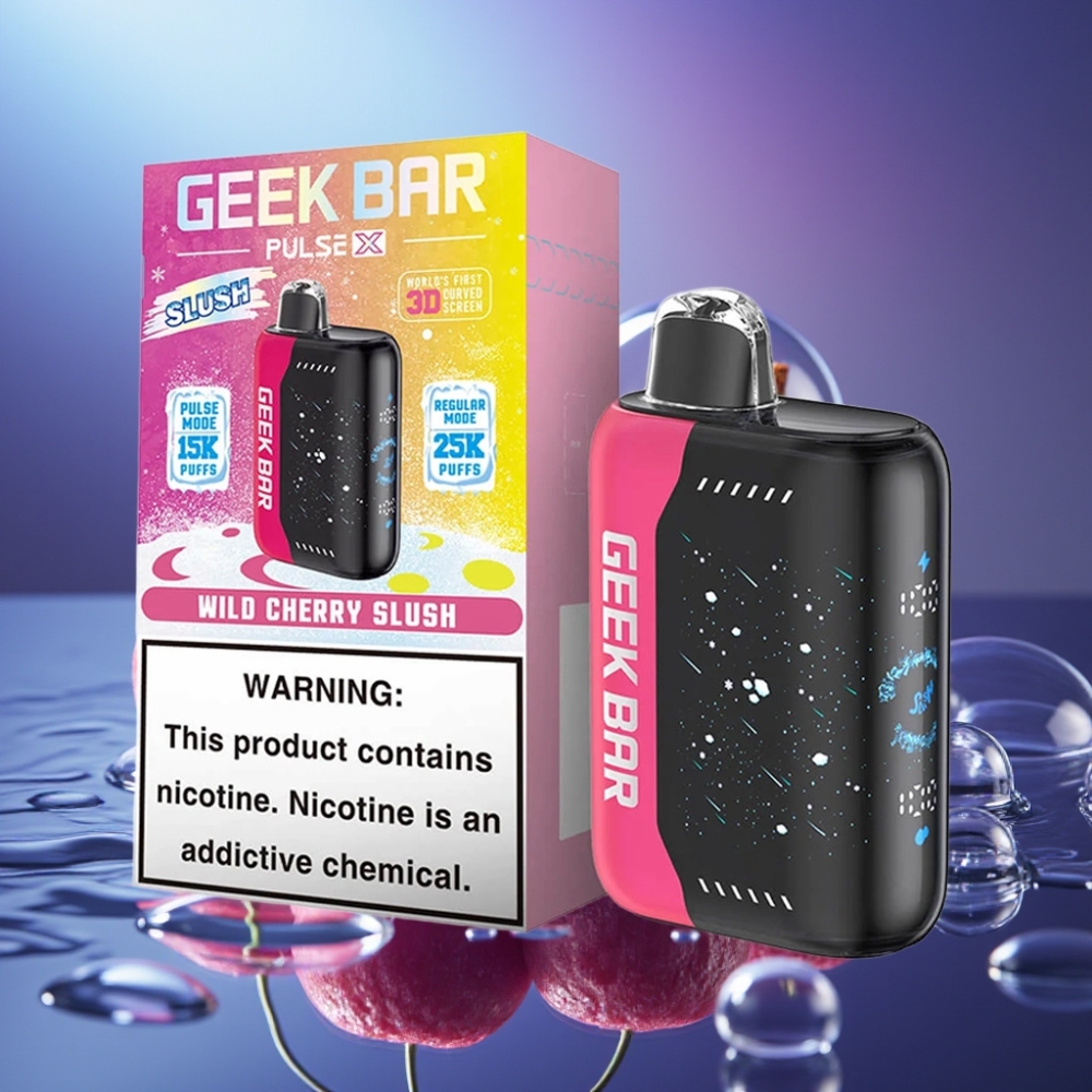 GEEK BAR Pulse X 25000 Pufuri cu Ecran Curbat 3D și Dual Mesh Coil Slush Edition