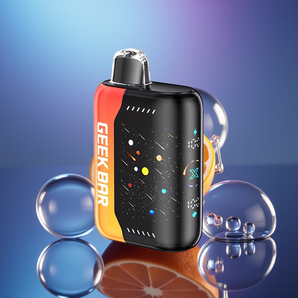 GEEK BAR Pulse X 42K Puffs Ediția Meteor Portocaliu Dragon cu Ecran Curbat 3D
