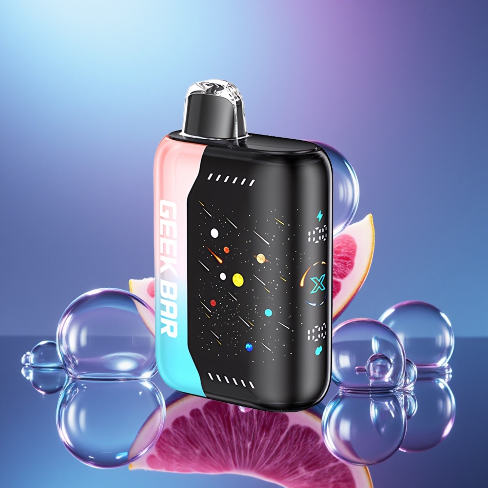 GEEK BAR Pulse X 42K Puffs Roz și Albastru Ecran Curbat 3D