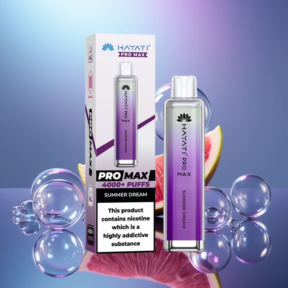 Hayati Pro Max 4000 Puffs Disposable Vape Visul Verii cu Baterie Reincarcabila