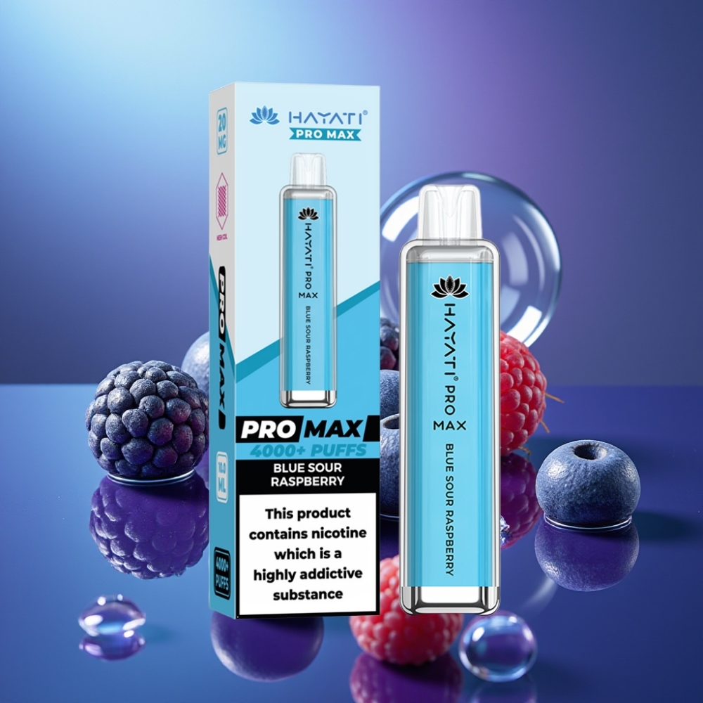 Hayati Pro Max 4000 Pufuri Disposable Vape Afine Albastre Acero Reîncărcabil