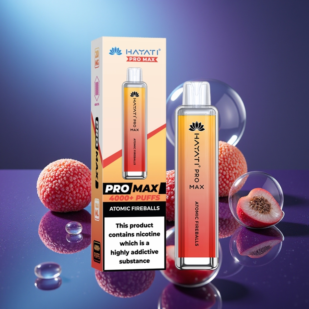 Hayati Pro Max 4000 Pufuri Vape Disposable Bilete Atomice Reîncărcabil