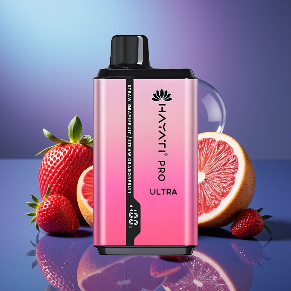 Hayati Pro Ultra 15000 Pufuri Capsule 2×12ml Capsule Căpșuni Grapefruit Căpșuni Dragonfruit