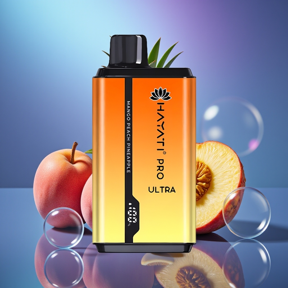 Hayati Pro Ultra 15000 Pufuri Disposable Vape Mango Piersică Ananas 850mAh