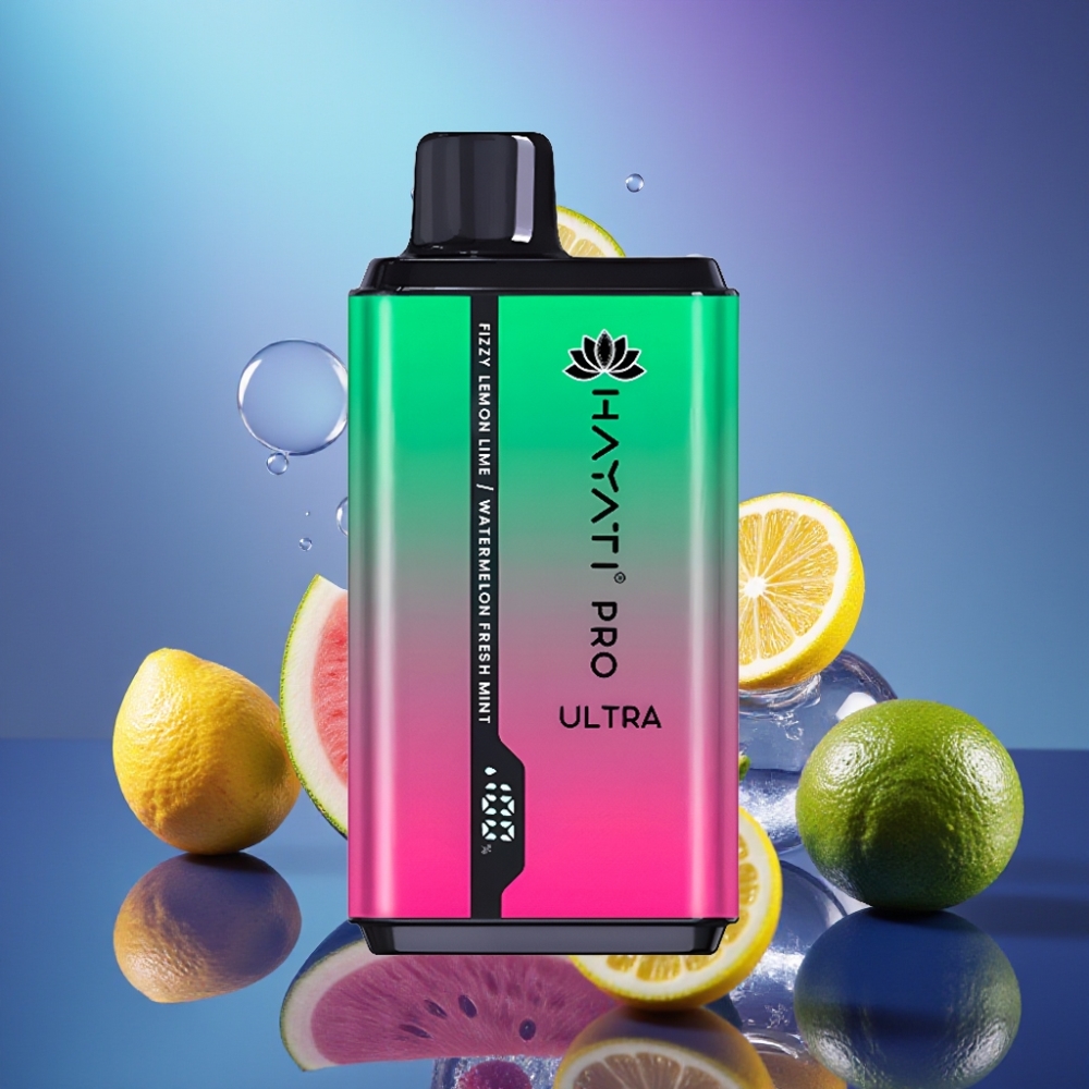 Hayati Pro Ultra 15000 Pufuri Lămâie & Lime Fizică Pepene Fresh Mint 2×12ml 2%