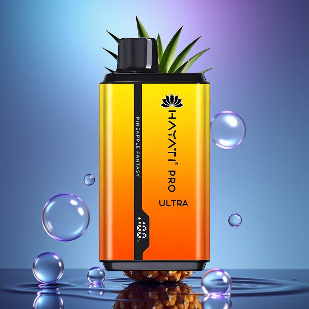 Hayati Pro Ultra 15000 Pufuri cu Aroma de Ananas Fantastic și 49 de Arome