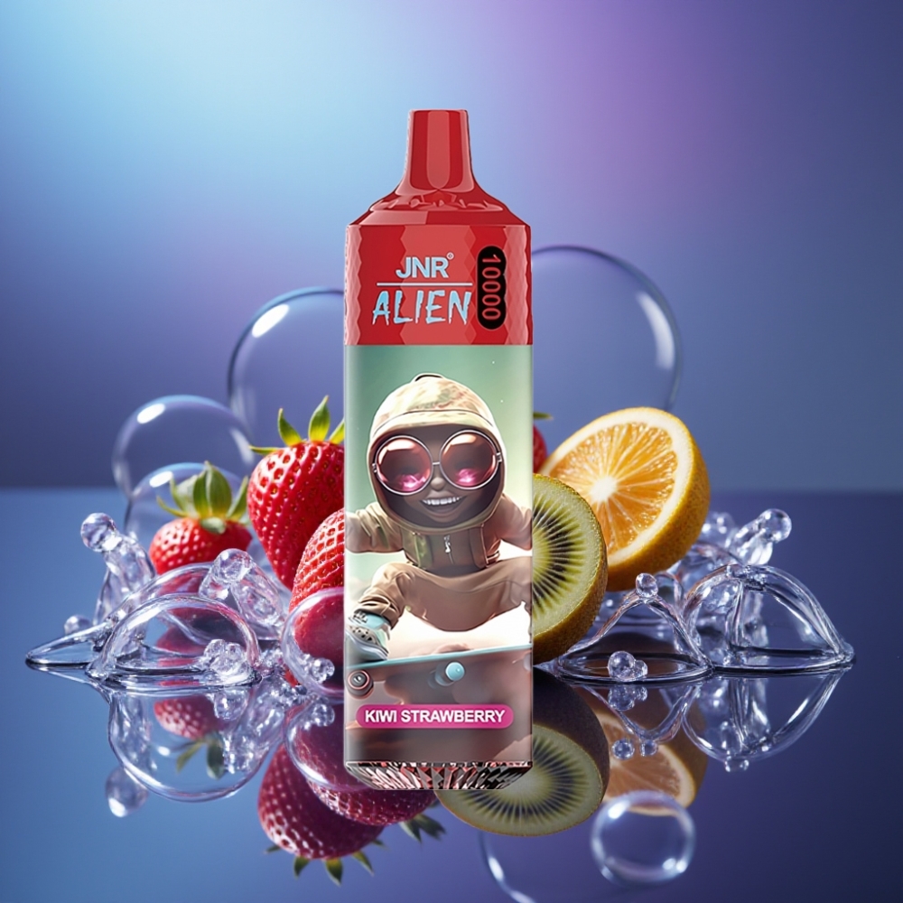 JNR Alien 10000 Puffs Disposable Vape Kiwi Căpșună cu Baterie 850mAh