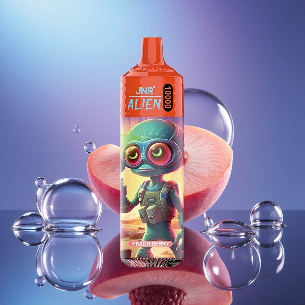 JNR Alien 10000 Pufuri Dispozabil Vape piersică fructe de pădure 850mAh