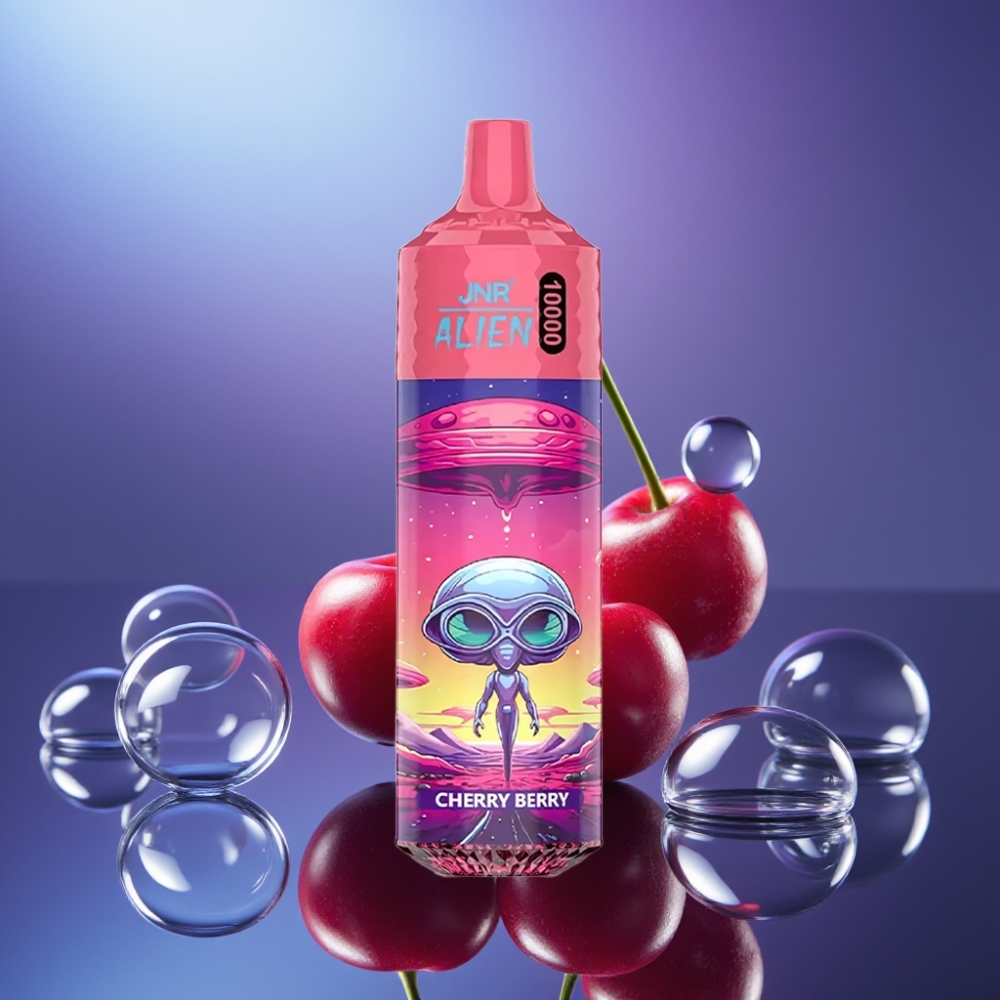 JNR Alien 10000 Pufuri Dispozabil cu Aroma de Cireș-Boabe și LED RGB
