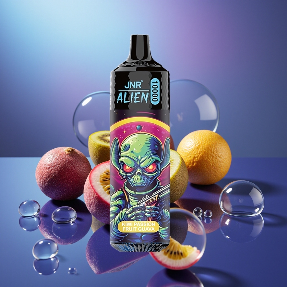 JNR Alien 10000 Pufuri cu Kiwi fructul pasiunii guava și LED RGB, 850mAh