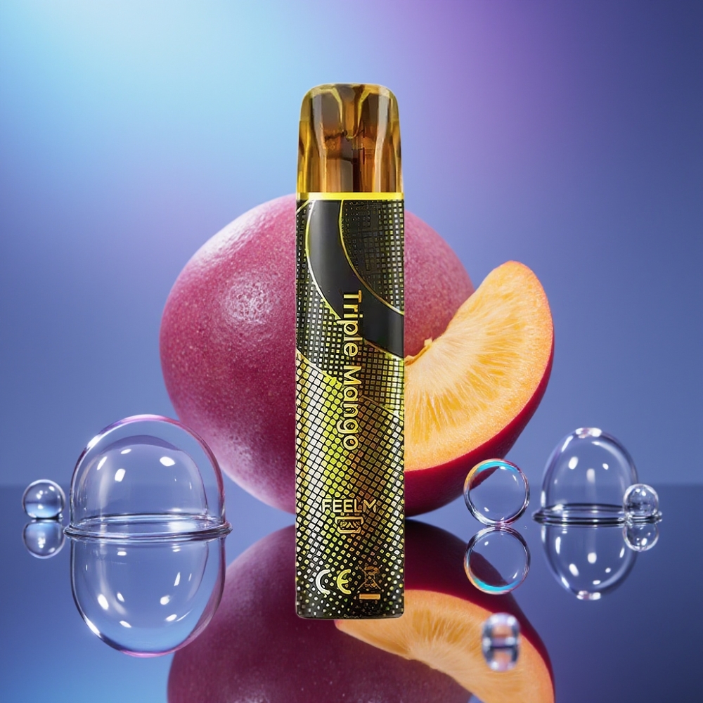 JNR Black&Golden 800 Puffs Disposable Vape Triplu Mango 550mAh