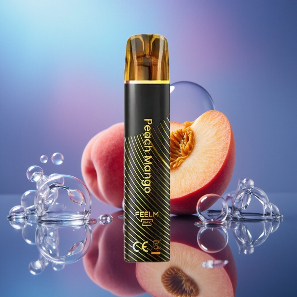 JNR Black&Golden 800 Pufuri 550mAh Capsula 2ml Aroma piersic mango