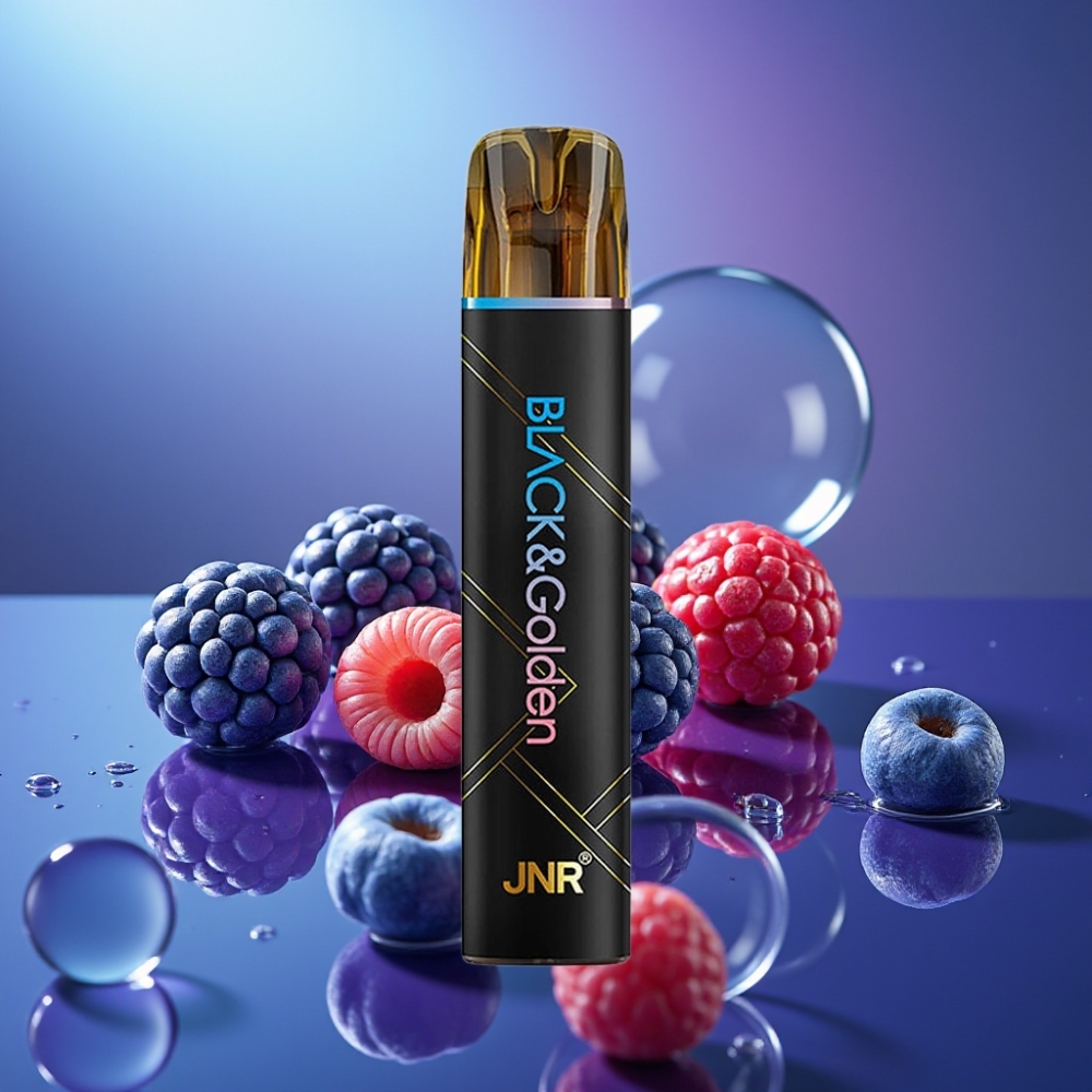 JNR Black&Golden 800 Pufuri 550mAh Disposable Vape Afine Visine Cireșă