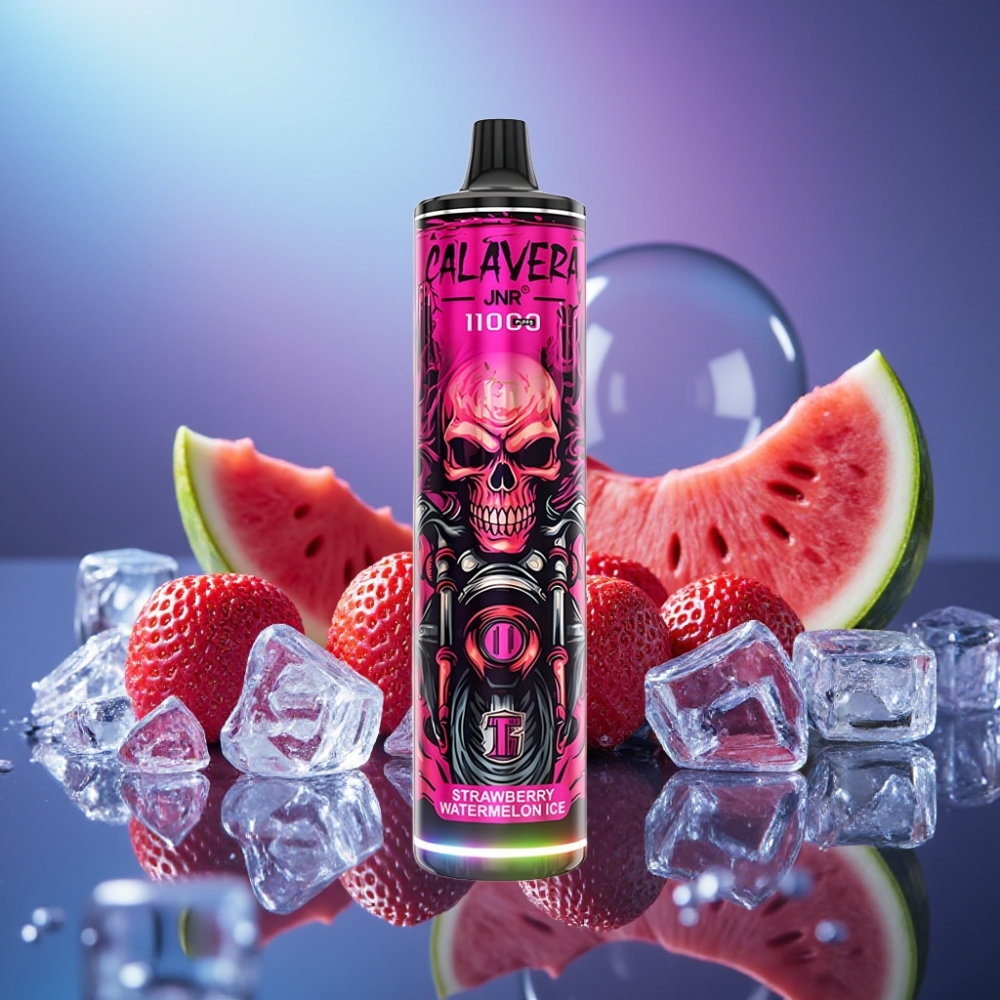 JNR Calavera 11000 Puffs Disposable Vape Capsă Rețea 1.0ohm căpșuni pepene gheață