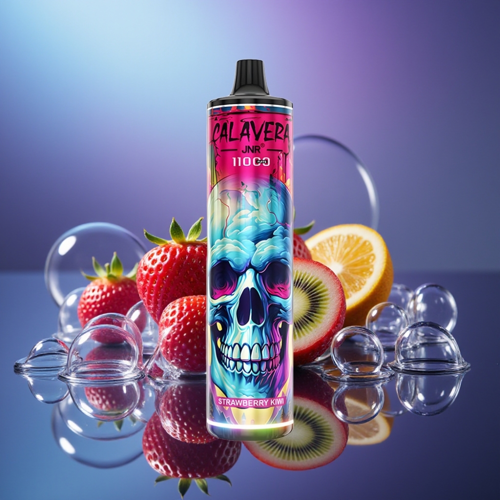 JNR Calavera 11000 Puffs Dispozabil Port Type-C Aroma Căpșuni Kiwi