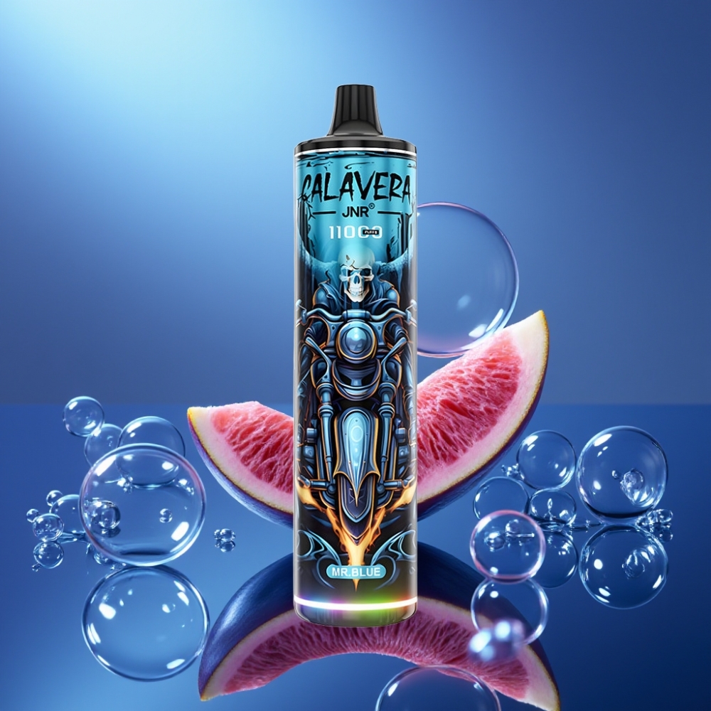 JNR Calavera 11000 Pufuri Disposable Vape Domnul Albastru cu Port Type-C și 850mAh