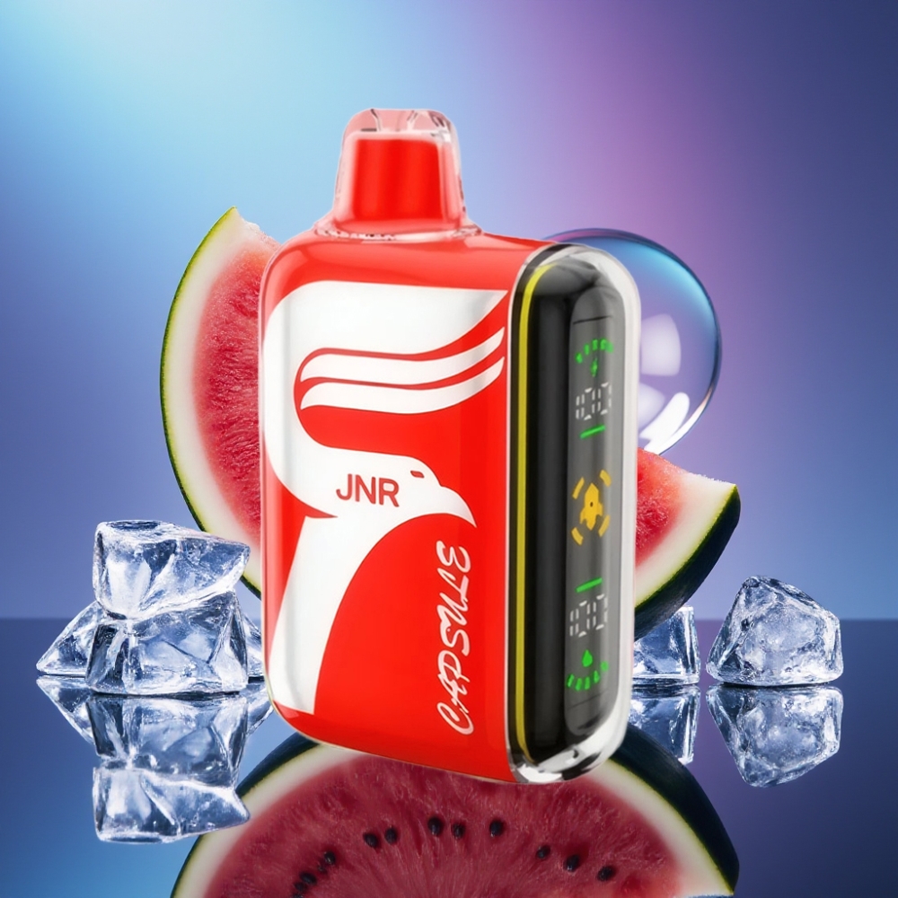JNR Capsule 15000 Puffs Dispozabil Vape Pepene Gheata cu LED Smart și Dual Mesh Coil