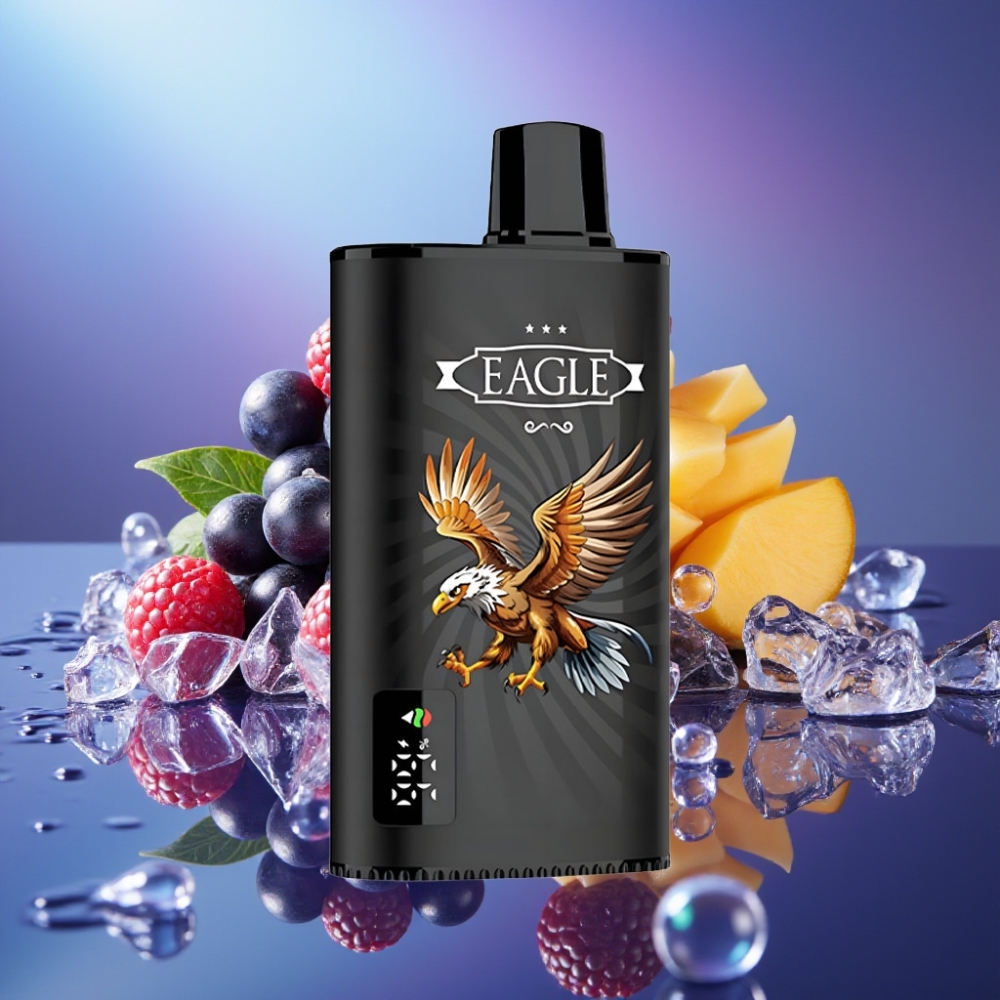 JNR EAGLE Smart 23000 Puffs Disposable Vape Coil 1.0ohm Zmeură Mango Gheață