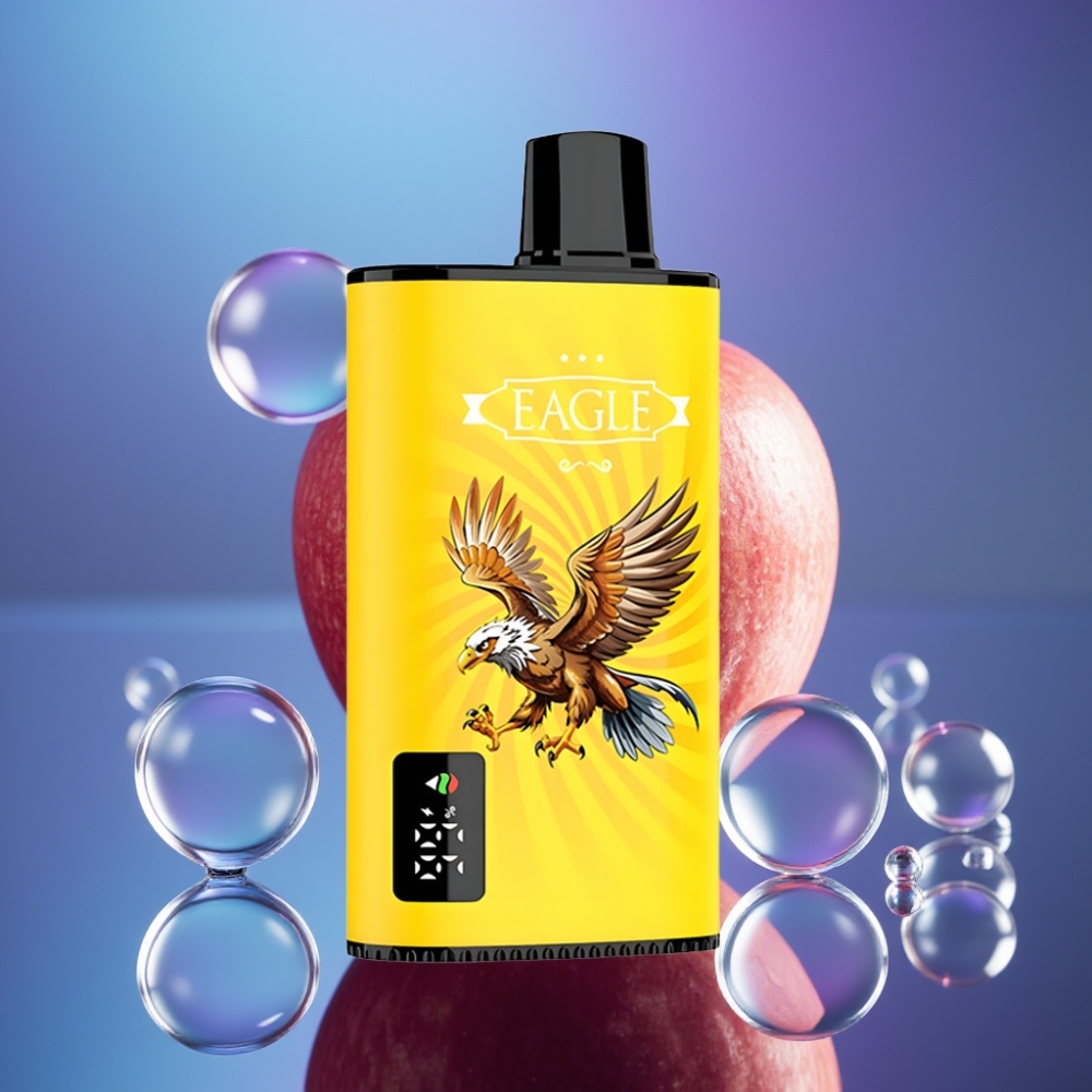JNR EAGLE Smart 23000 Puffs cu Ecran Digital și Coil Mesh 1.0ohm Dulce-Măcăr