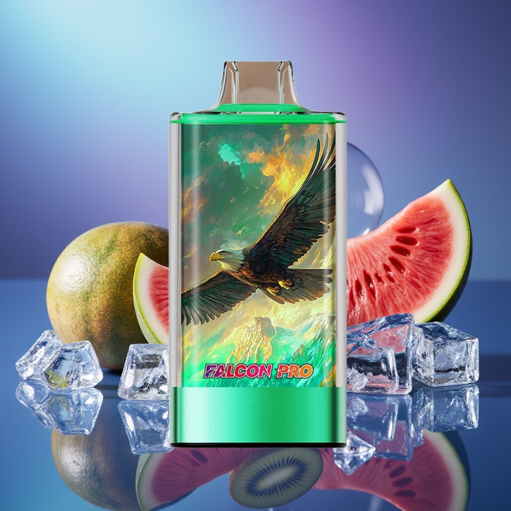 JNR Falcon Pro 28000 30ml USB-C Gheață de Kiwi Pepene