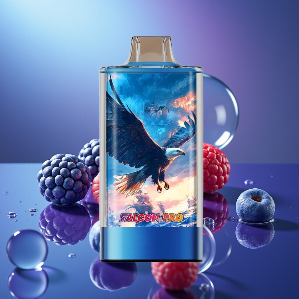 JNR Falcon Pro 28000 Disposable Vape 30ml Zmeură-Cireașă Albastră