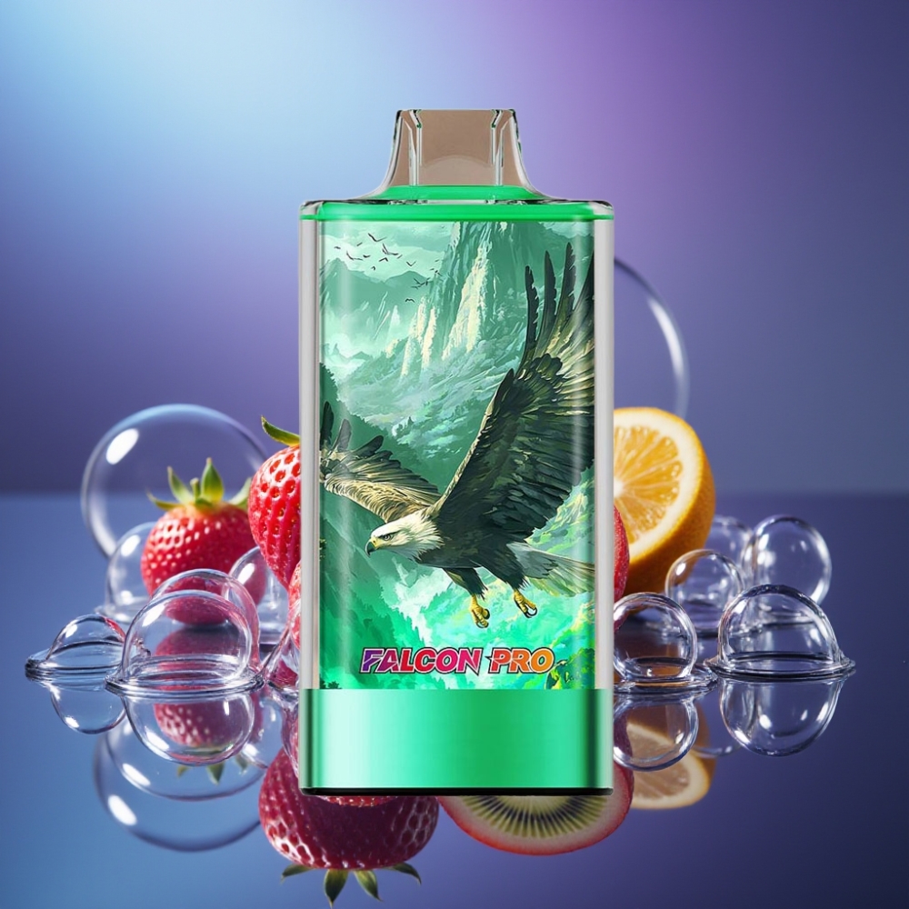 JNR Falcon Pro 28000 Disposable Vape Căpșuni Kiwi cu Smart Display și USB Type-C