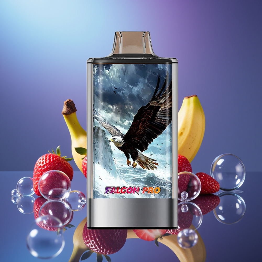 JNR Falcon Pro 28000 Disposable Vape Capsuni Banană cu 950mAh și USB Type-C