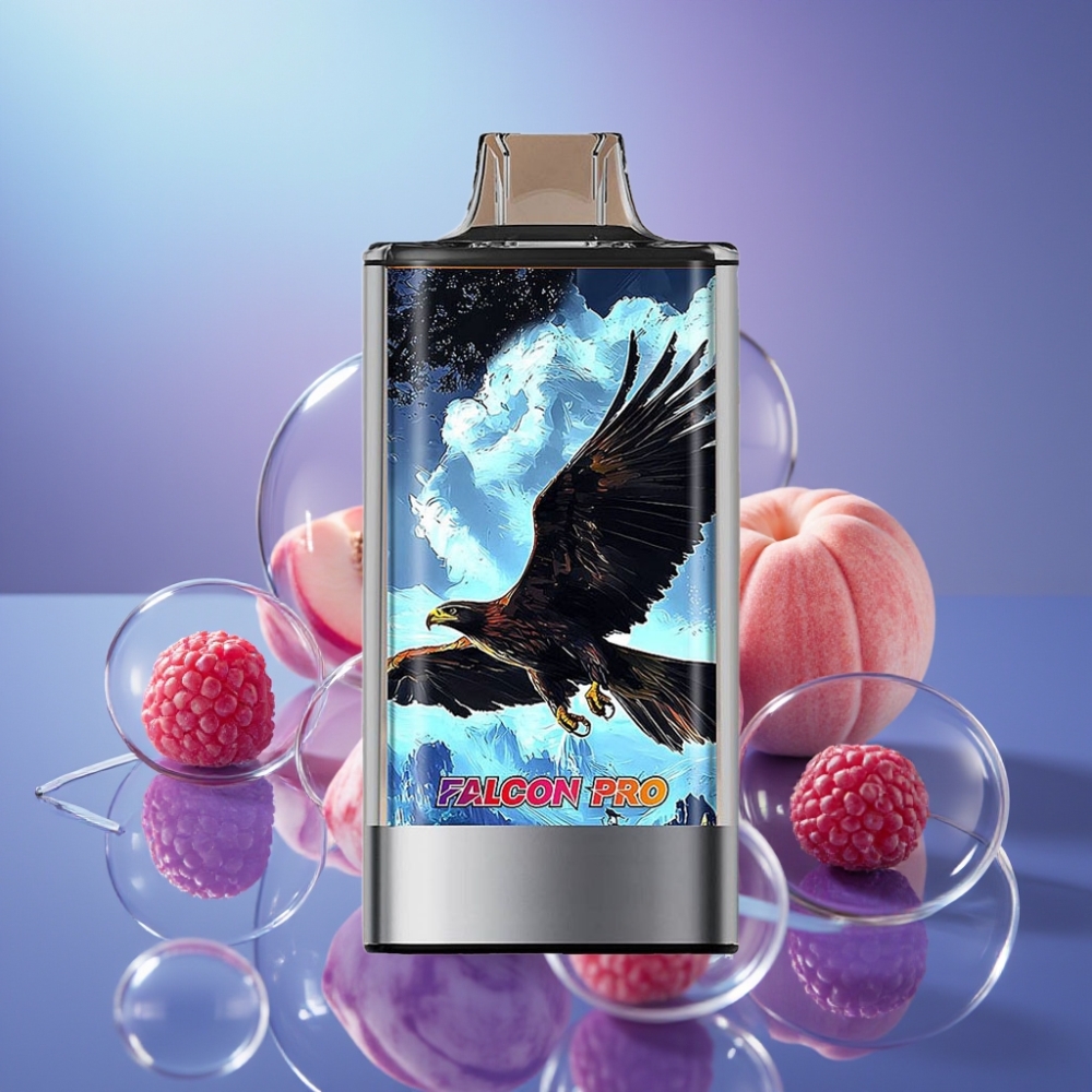 JNR Falcon Pro 28000 Dispozabil Vape Piersică Albă și Zmeură cu 950mAh și Dual Mesh Coil