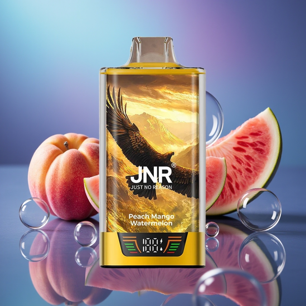 JNR Falcon Pro 28000 Pufuri 30ml USB Type-C Piersică Mango Pepene