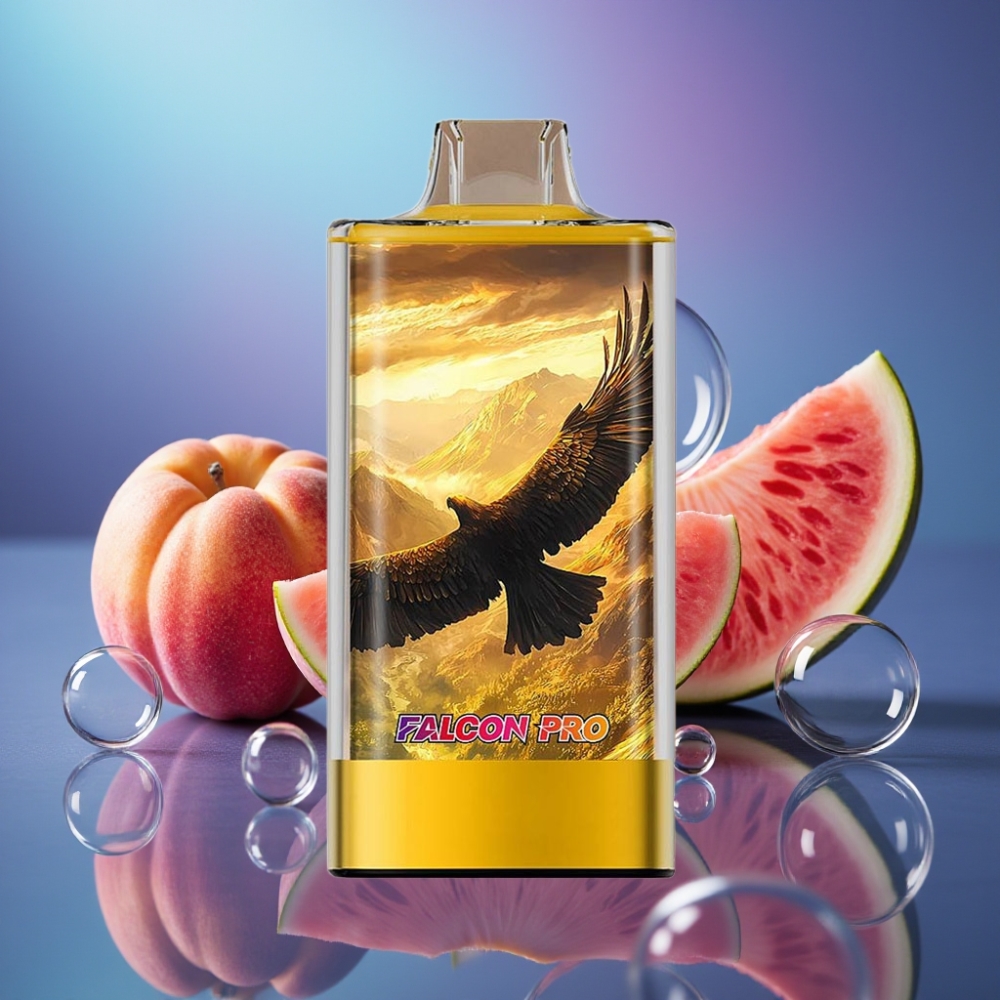 JNR Falcon Pro 28000 Pufuri 30ml USB Type-C Piersică Mango Pepene
