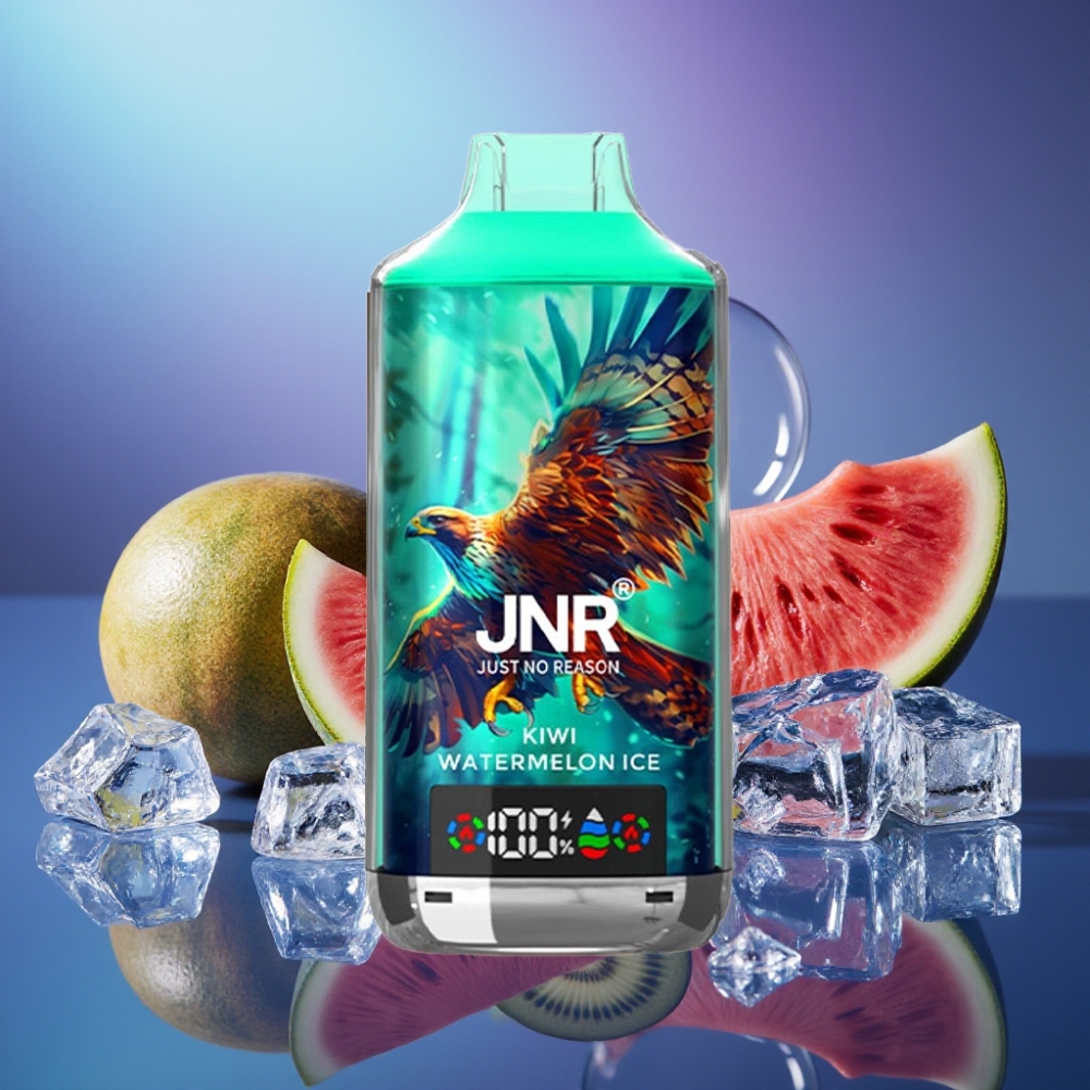 JNR Falcon X 18000 Puffs 24ml Kiwi Pepene Gheață Disposable Vape