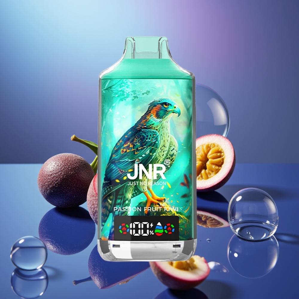 JNR Falcon X 18000 Puffs Disposable Vape Fructul Pasiunii Kiwi Dual Mesh Coil