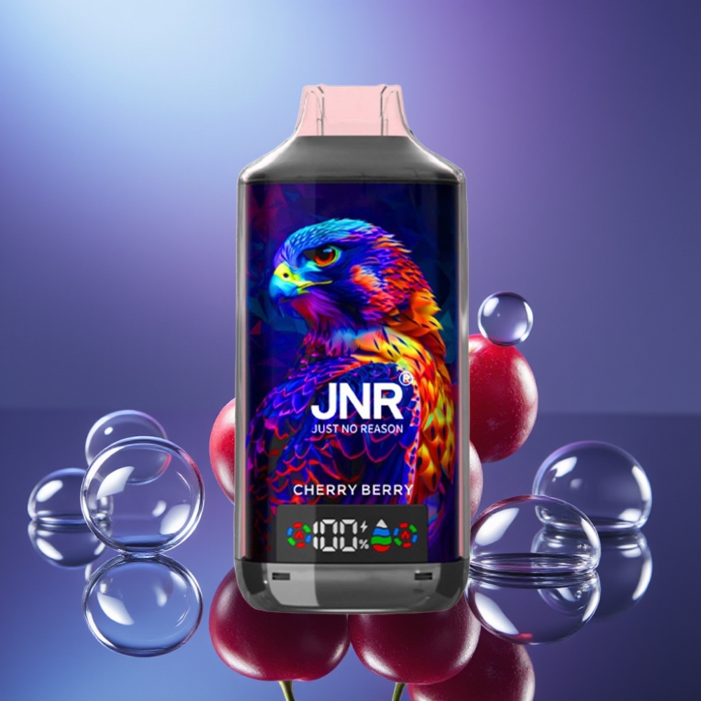 JNR Falcon X 18000 Pufuri cu Afișaj Digital și Coil Dual Mesh Cireșă-Boabă