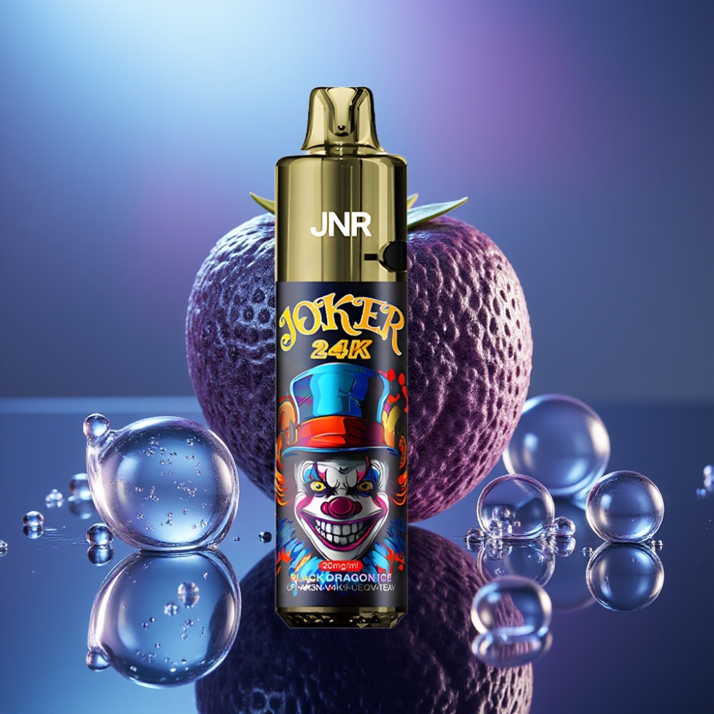 JNR Joker 24K Puffs Disposable Vape Dragon Negru Gheață cu 800mAh Battery