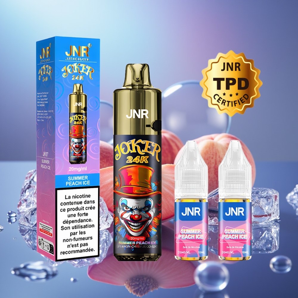 JNR Joker 24K Puffs Disposable Vape Pescară Gheață Vară 2% Nicotină 800mAh