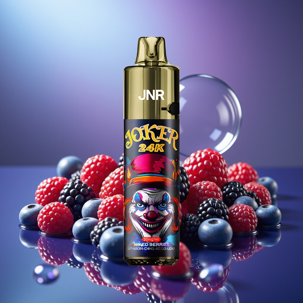 JNR Joker 24K Puffs Reîncărcabil cu 800mAh Disposable Vape Fructe de Pădure Mixte