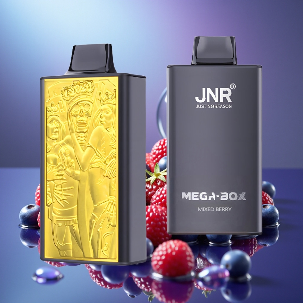 JNR Mega Box 25000 Puffs Disposable Vape Coșmarul Berry Mix Dual Mesh Coil & Dual Core