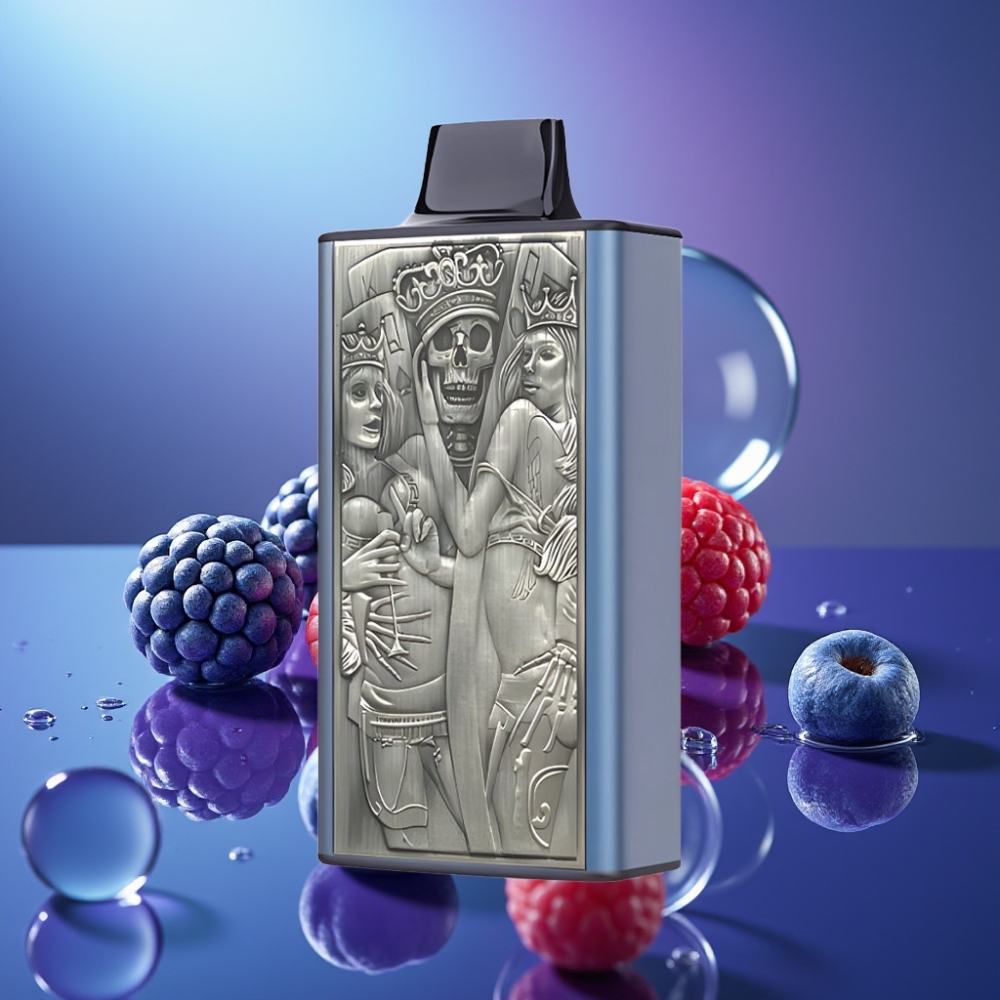 JNR Mega Box 25000 Pufuri Disposable Vape Coș Dual Mesh Afine Cireș