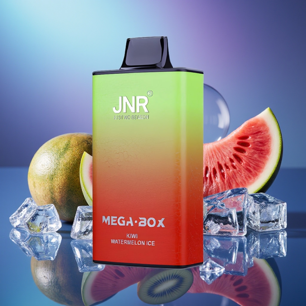 JNR Mega Box 25000 Pufuri Disposable Vape Kiwi Pepene Gheață cu Baterie 850mAh