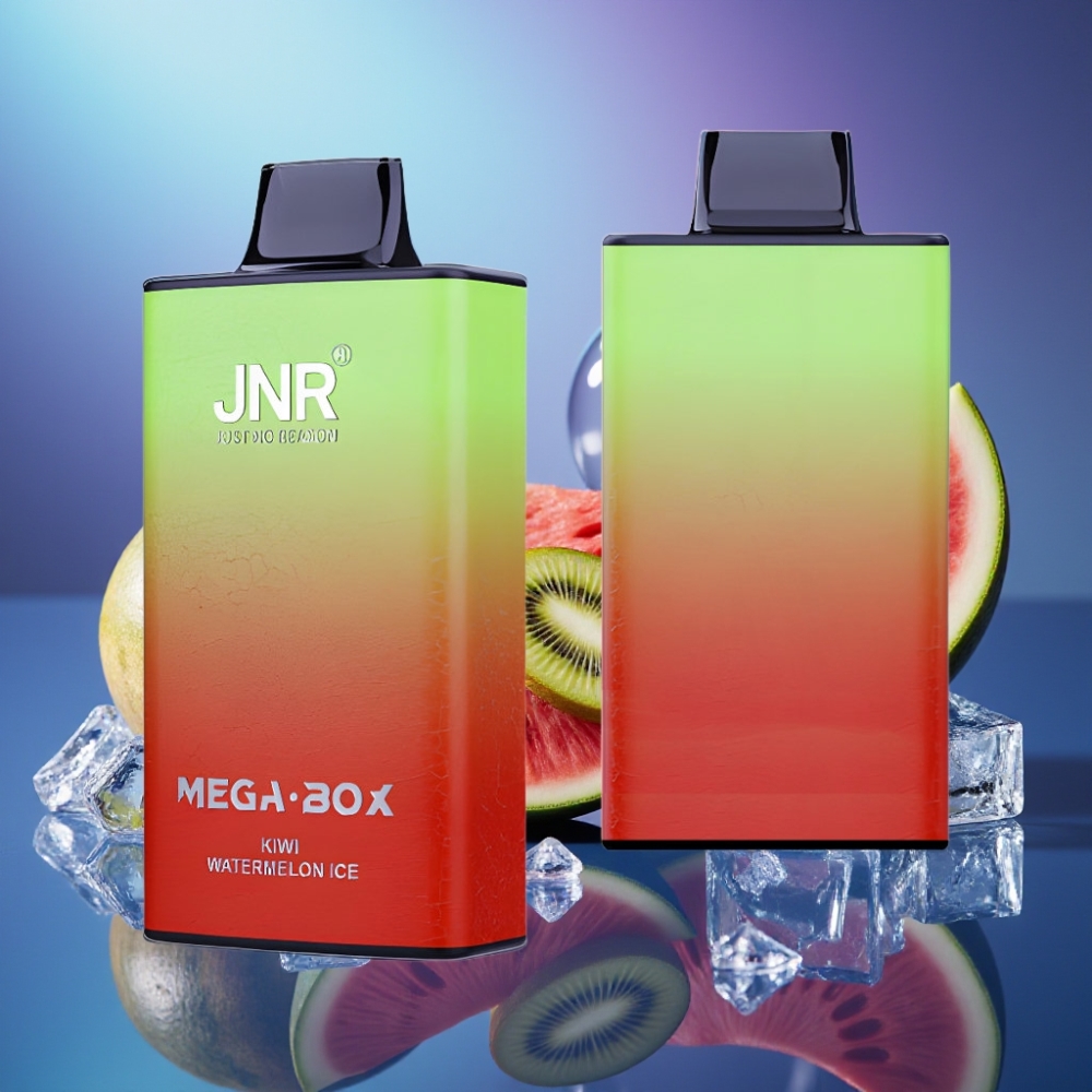 JNR Mega Box 25000 Pufuri Disposable Vape Kiwi Pepene Gheață cu Baterie 850mAh