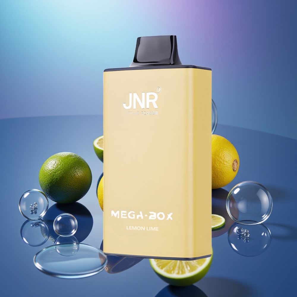JNR Mega Box 25000 Pufuri Disposable Vape Lămâie & Lime cu 30ml E-lichid și Dual Mesh Coil