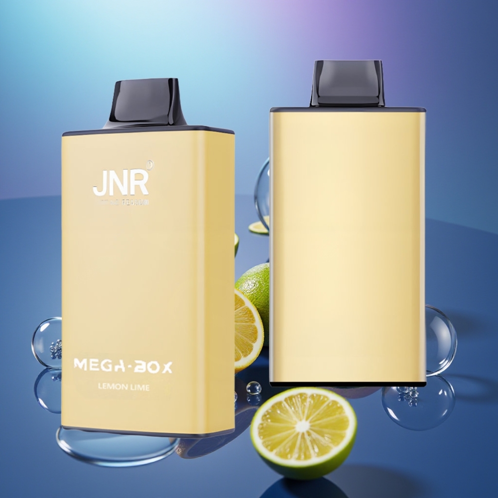 JNR Mega Box 25000 Pufuri Disposable Vape Lămâie & Lime cu 30ml E-lichid și Dual Mesh Coil
