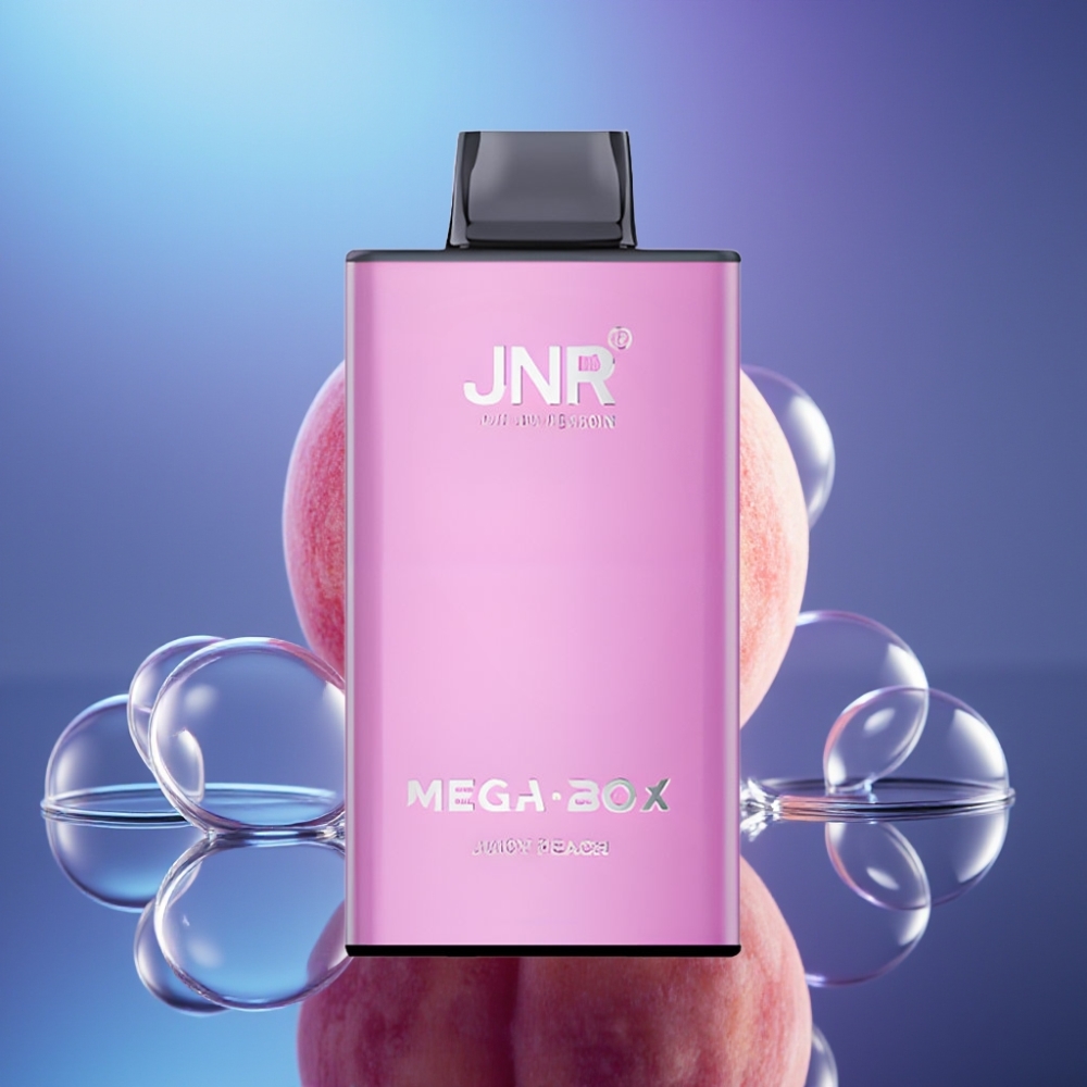 JNR Mega Box 25000 Pufuri Disposable Vape Piersică Zemoasă cu Dual Mesh Coil