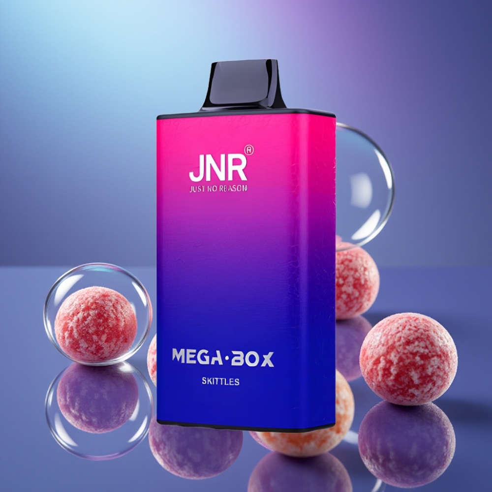 JNR Mega Box 25000 Pufuri Disposable Vape Skittles cu Încărcare Rapidă Type-C și Dual Mesh Coil