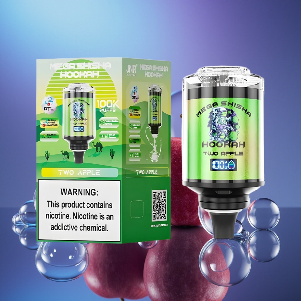 JNR Mega Shisha Hookah 100K Doi Măr Capacitate 60ml Desktop Compatibility
